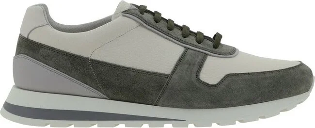 Brunello Cucinelli Panelled Lace-Up Sneakers