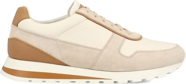 Brunello Cucinelli Panelled Lace-Up Sneakers