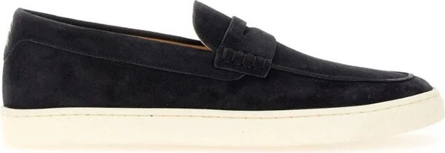 Brunello Cucinelli Penny-Slot Round-Toe Loafers