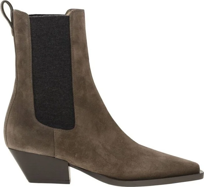 Brunello Cucinelli Pointed Toe Ankle Boot