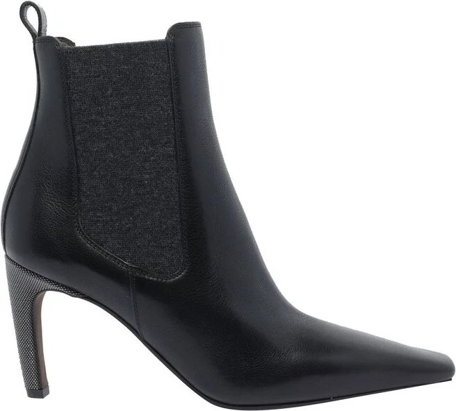 Brunello Cucinelli Pointed Toe Ankle Boots