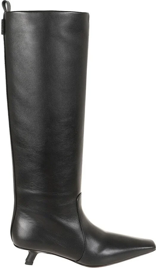 Brunello Cucinelli Pointed-Toe Knee-High Boots