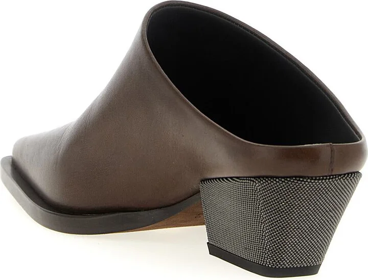 Brunello Cucinelli 'Precious Heels' Sabots - Image 3