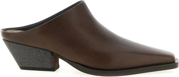Brunello Cucinelli 'Precious Heels' Sabots