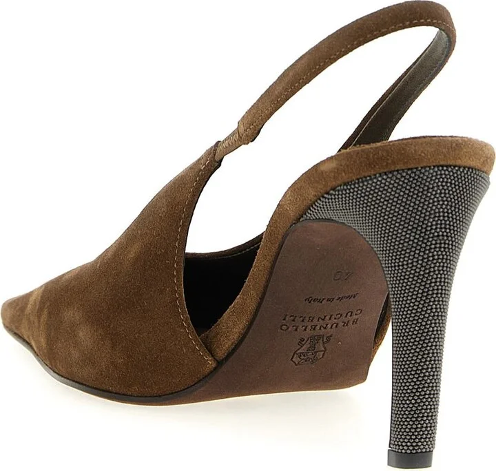 Brunello Cucinelli 'Precious Heels' Slingback - Image 3