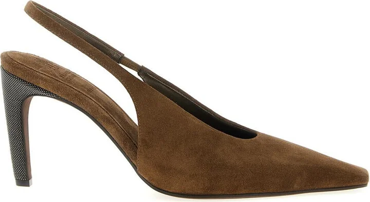 Brunello Cucinelli 'Precious Heels' Slingback