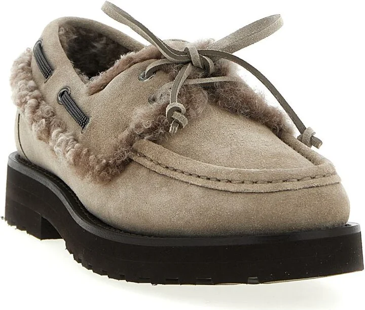 Brunello Cucinelli 'Precious Insert' Boat Shoe - Image 2