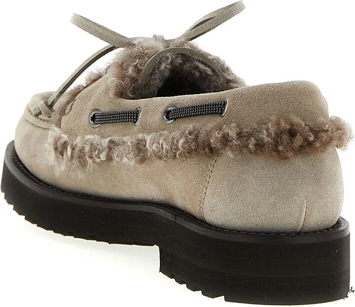 Brunello Cucinelli 'Precious Insert' Boat Shoe - Image 3