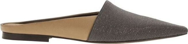 Brunello Cucinelli Precious Slip-On Flats