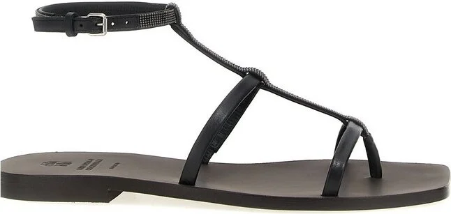 Brunello Cucinelli Precious Strap Sandals