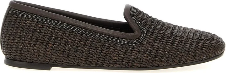 Brunello Cucinelli 'Precious Trim' Slippers