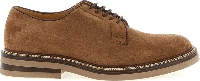 Brunello Cucinelli Round-Toe Derby Shoes