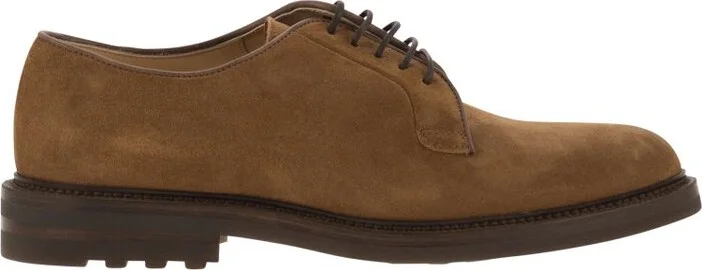 Brunello Cucinelli Round-Toe Lace-Up Derby Shoes