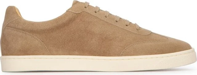 Brunello Cucinelli Round Toe Lace-Up Sneakers