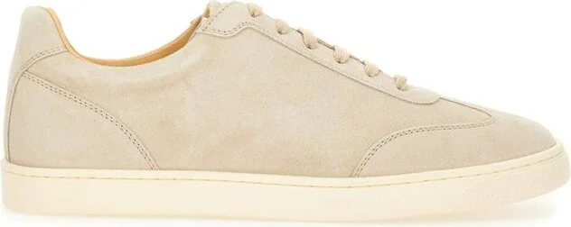 Brunello Cucinelli Round Toe Lace-Up Sneakers