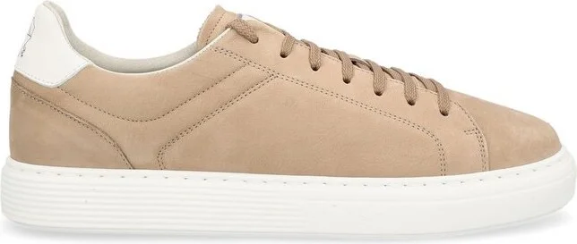 Brunello Cucinelli Round-Toe Lace-Up Sneakers
