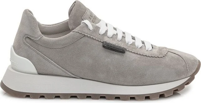 Brunello Cucinelli Round-Toe Lace-Up Trainers
