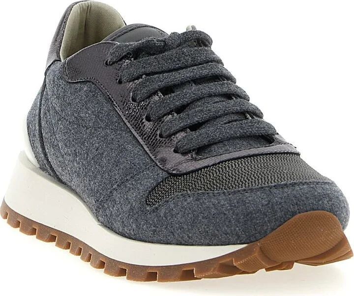 Brunello Cucinelli 'Runners Precious Toe' Sneakers - Image 2