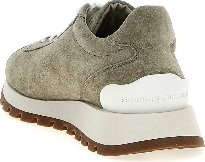 Brunello Cucinelli Shiny Tab Sneakers - Image 3