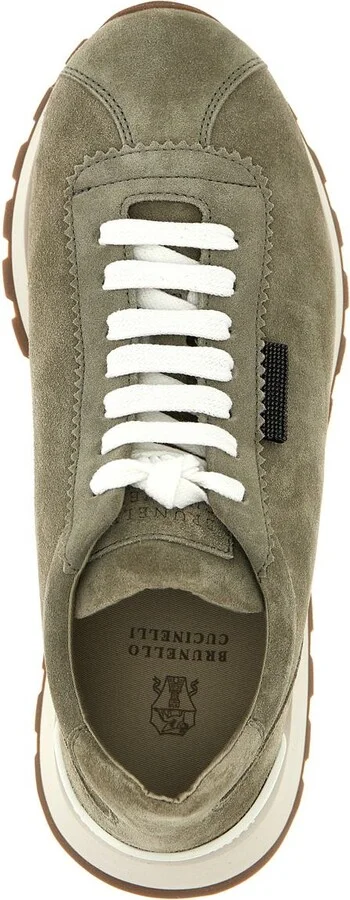 Brunello Cucinelli Shiny Tab Sneakers - Image 4