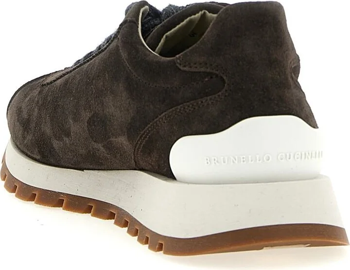 Brunello Cucinelli Shiny Tab Sneakers - Image 3