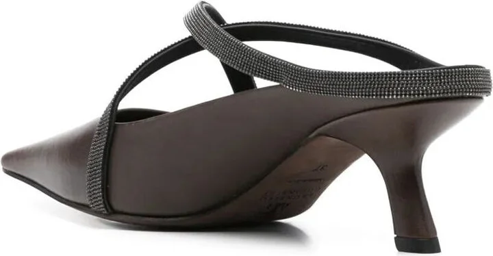 Brunello Cucinelli Square Pointed Sandals Shoes - Image 2
