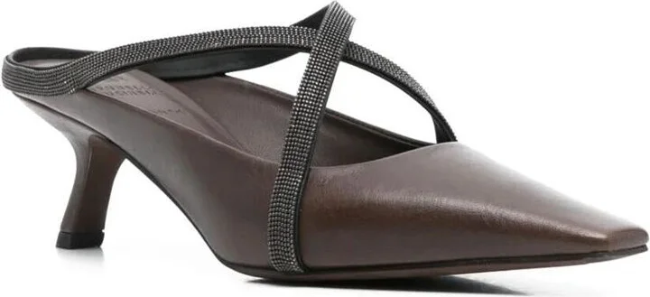 Brunello Cucinelli Square Pointed Sandals Shoes - Image 3