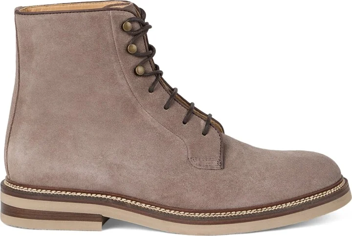 Brunello Cucinelli Suede Ankle Boots