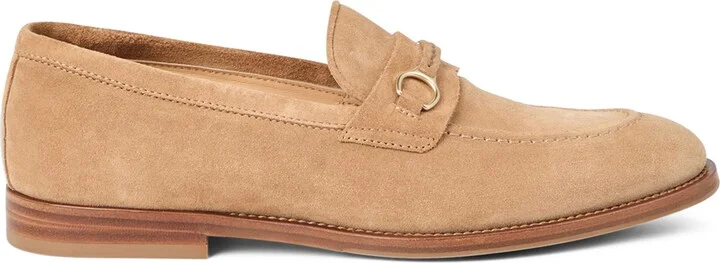 Brunello Cucinelli Suede Bit-Detail Loafers