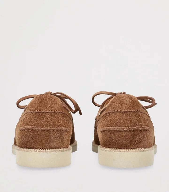 Brunello Cucinelli Suede Boat Shoes - Image 2