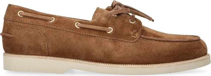 Brunello Cucinelli Suede Boat Shoes