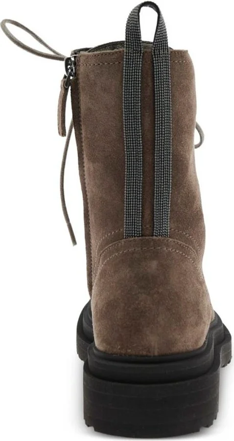 Brunello Cucinelli Suede Combat Boot - Image 3
