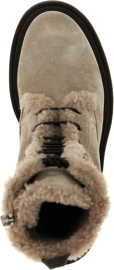 Brunello Cucinelli Suede Combat Boots Monile - Image 4