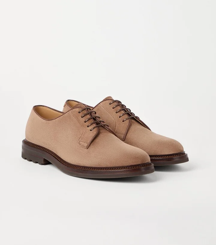 Brunello Cucinelli Suede Derby Shoes - Image 2