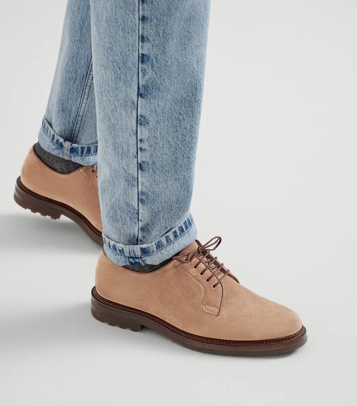 Brunello Cucinelli Suede Derby Shoes - Image 5