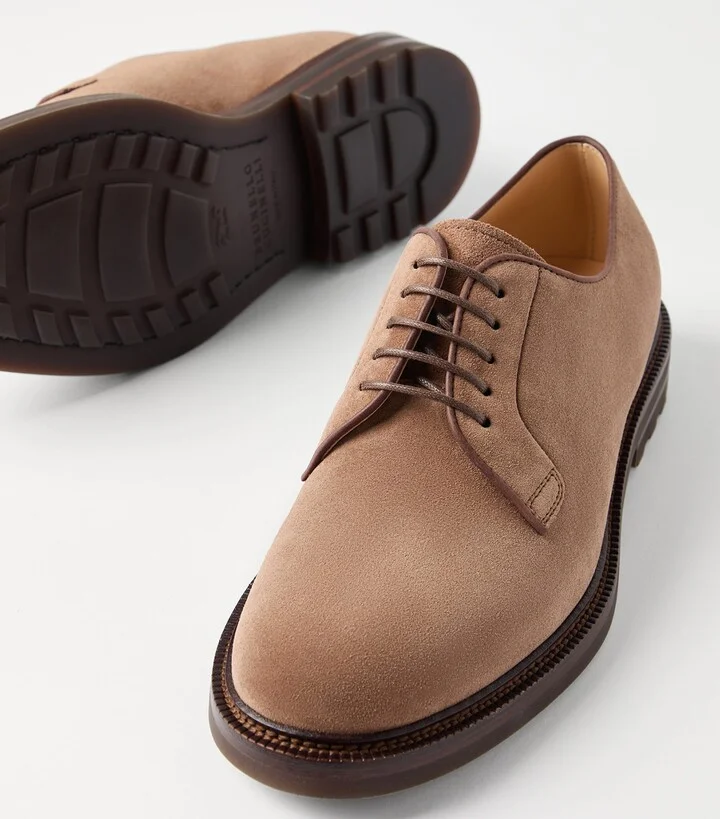 Brunello Cucinelli Suede Derby Shoes - Image 6