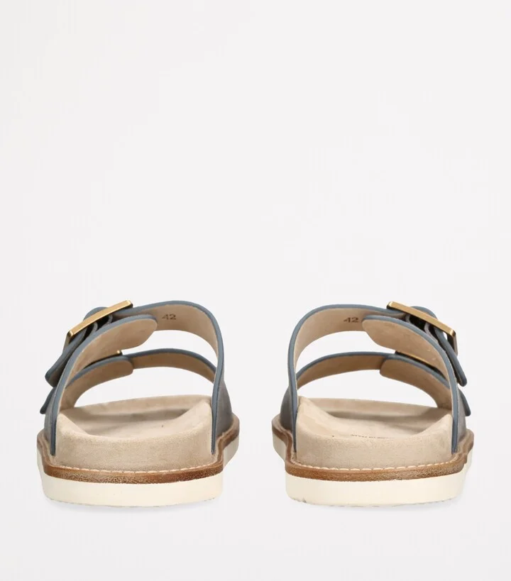 Brunello Cucinelli Suede Double-Strap Sandals - Image 2