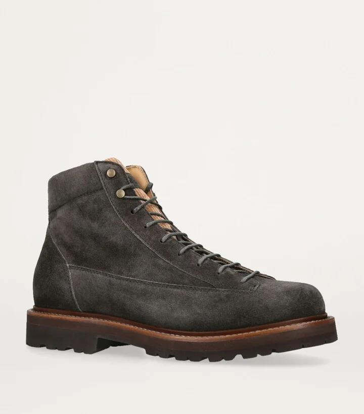 Brunello Cucinelli Suede Hiker Boots - Image 3