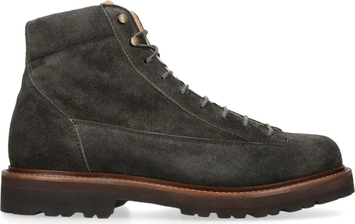 Brunello Cucinelli Suede Hiker Boots