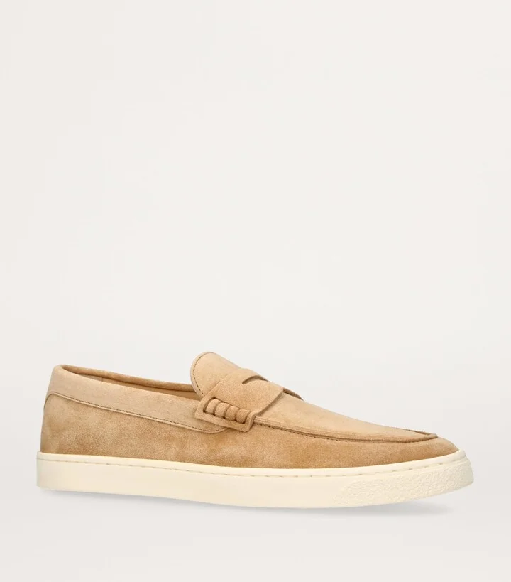 Brunello Cucinelli Suede Hybrid Loafers - Image 3