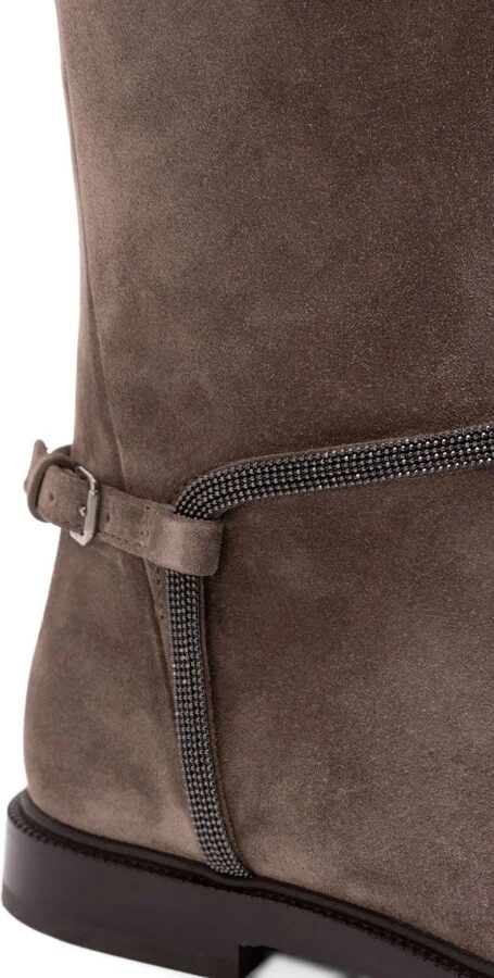 Brunello Cucinelli Suede Leather Boots - Image 2