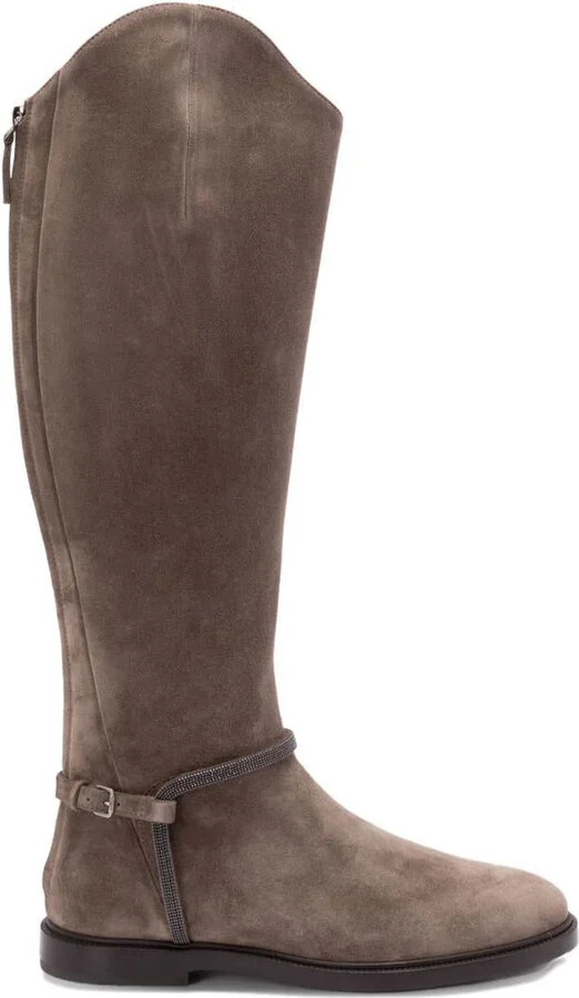 Brunello Cucinelli Suede Leather Boots