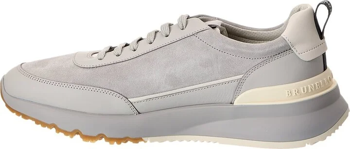 Brunello Cucinelli Suede & Leather Sneaker - Image 2