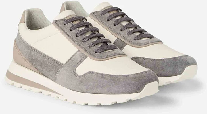Brunello Cucinelli Suede Leather Sneakers - Image 3
