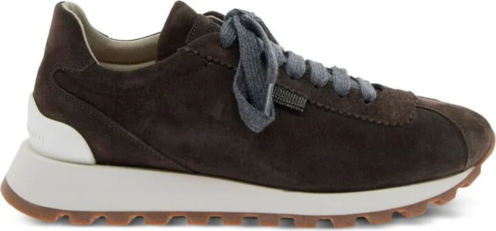 Brunello Cucinelli Suede Leather Sneakers