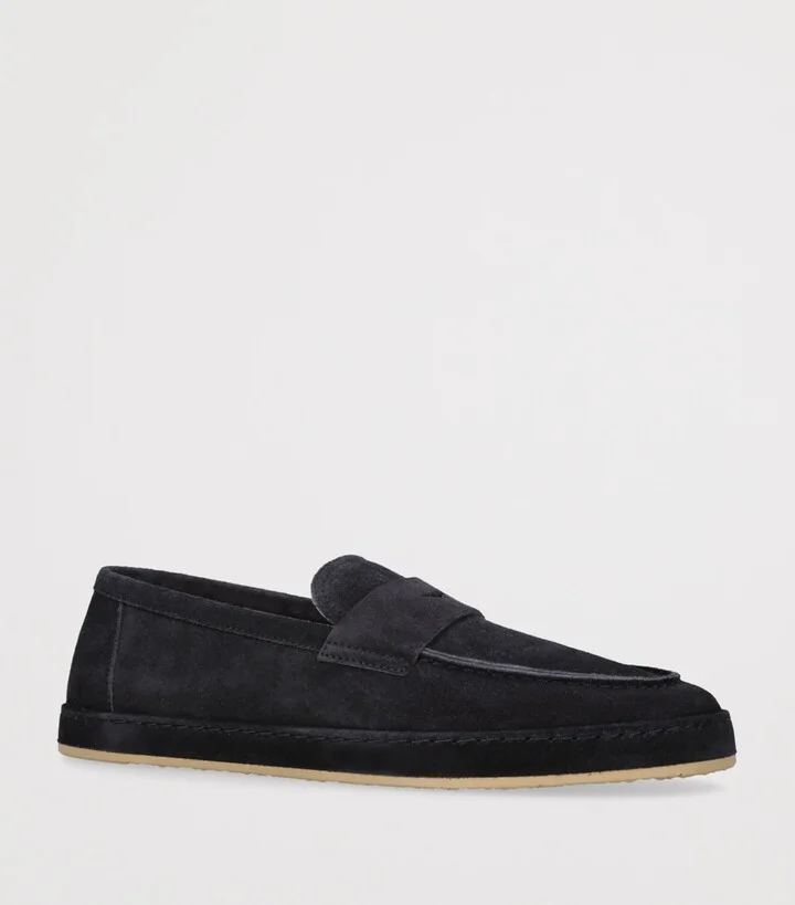 Brunello Cucinelli Suede Loafer Sneakers - Image 3