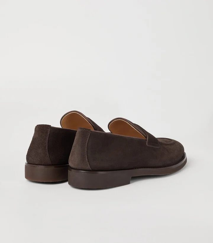 Brunello Cucinelli Suede Loafer Sneakers - Image 4