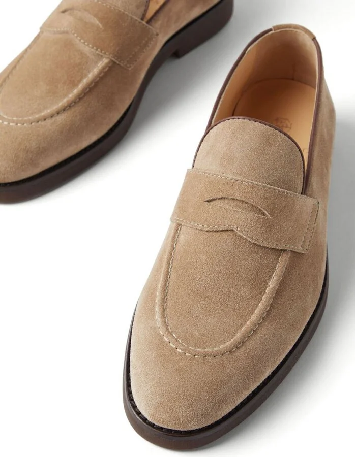 Brunello Cucinelli Suede Loafers - Image 4
