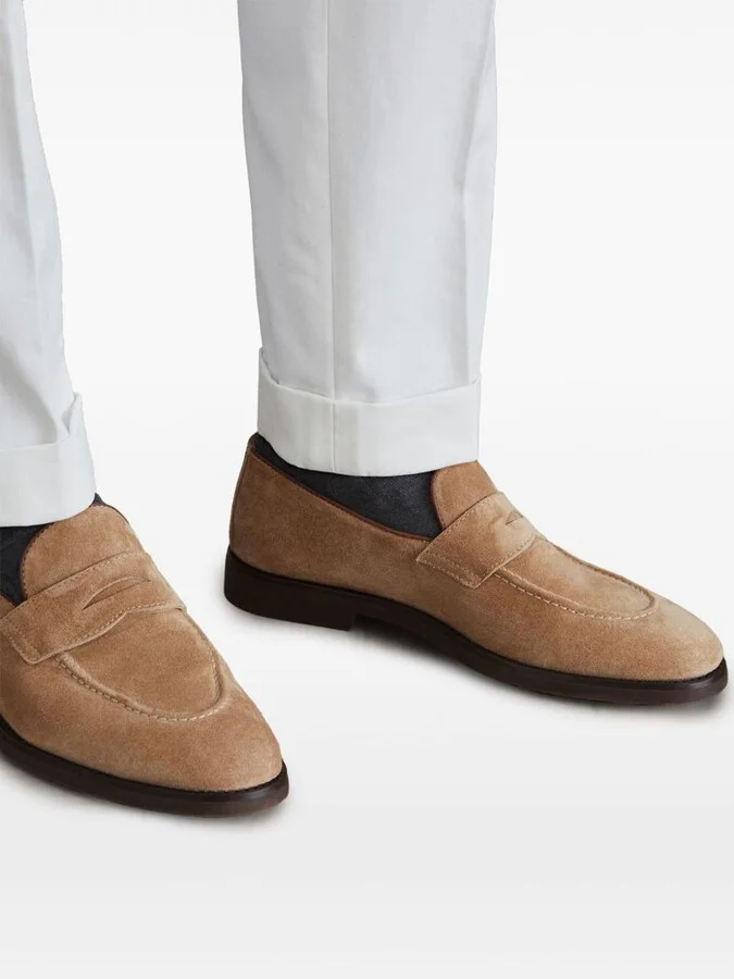Brunello Cucinelli Suede Loafers - Image 5