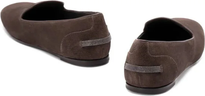 Brunello Cucinelli Suede Loafers Shoes - Image 3